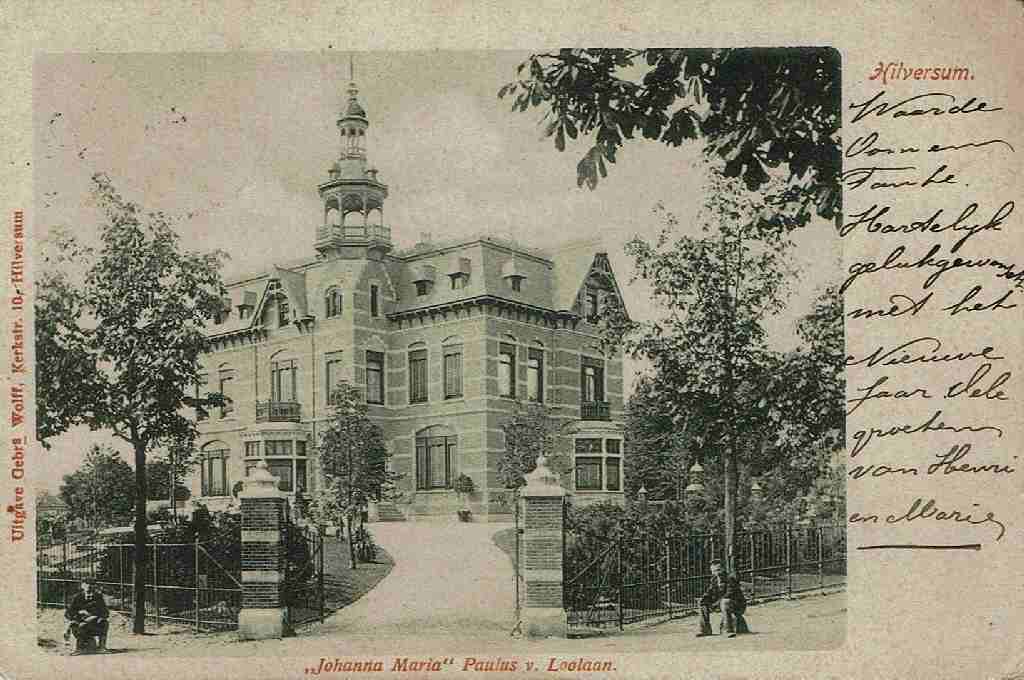 Paulus+van+Loolaan+nr+21+1902+Villa+Johanna+Maria+Uitgever+Gebr%27s+Wolff